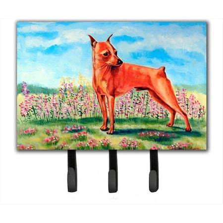 Carolines Treasures Min Pin Leash Holder or Key Hook 7516TH68